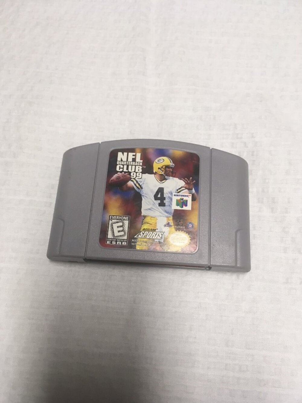 Nintendo 64 NFL Quarterback Club game cartridge
